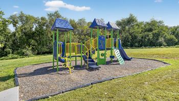 Tot lot with sensory sensitive playground